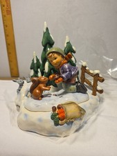Goebel Hummel 2053 PLAYFUL PALS Limited Edition w/Hummelscapes Autumn Frolic '97 picture