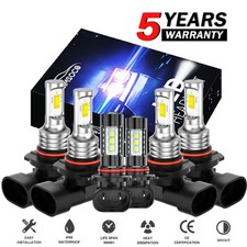 For Chevy Silverado 1500 2500 2003-2006 - 10000K LED Headlights +Fog Bulbs Kit picture