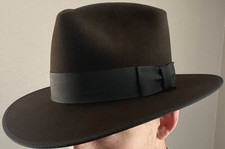River Junction Trade Co. The Highwayman 10X Beaver Felt Hat Brown. picture