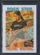 NENE ROYAL Phuket THAILAND ROCK STAR ROOKIE CARD RC w AUTO SWATCH (blank) 4U picture
