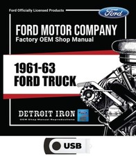 1961-1963 Ford Trucks Factory OEM Shop Manuals on USB picture