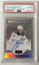2020-21 O-Pee-Chee Platinum Jason Robertson Rainbow Auto PSA 10 picture