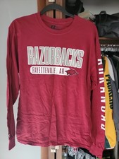 Men's Arkansas Razorbacks Long Sleeve Shirt Size M picture