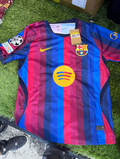 Nike FC Barcelona Lamine Yamal #10 UEFA Champions League Soccer Jersey S picture