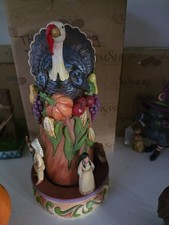 New Vintage JimShore Gather&Be Grateful Statue 2015Thanksgiving Moveable Artwork picture