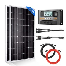 400W 12V Solar Panel Kit Monocrystalline PV Panel for RV House Off-Grid System picture