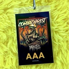 Combichrist 2019 Australian Tour Access All Areas Laminate Foil Pass Darkcell picture