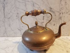 Antique Vintage Majestic Gooseneck Copper Teapot Kettle - Auction house quality picture