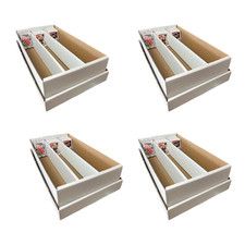 3-Row 3000-Count Trading Card Storage Boxes 4 Pack • Box for Sports Cards & TCG picture