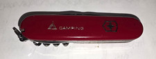 Vintage Victorinox Camping Swiss Army Knife - Tent Logo -Crossbow Stamp - Unused picture