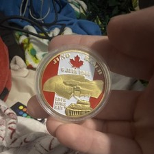 Juno Beach Canadian 1945 World War 2 Coin Token picture