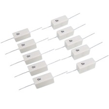 US Stock 10pcs 100K ohm 100KΩJ 5 watt Axial Ceramic Cement Power Resistor 5W picture