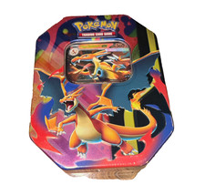 NEW  Pokémon TCG Mega Charizard Y ex Tin Factory Sealed Promo + 4 Packs picture