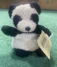 Vtg Russ Home Buddies Punchy Panda NEW Mini Plush Stuffed Animal 2001 #4158 picture