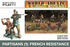 Wargames Atlantic 30 Plastic 28mm World War II Partisans French Resistance WW2 picture
