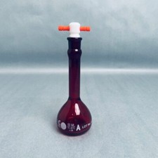 Chemglass Volumetric Flask 50 ml Grade A with PTFE Stopper Total of 10 Flasks picture