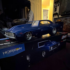 Losi 22S 1/10 1969 Camaro Drag Car RTR Blue Brushless 2WD LOS03035T2 picture