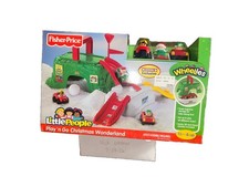 RARE NEW Fisher Price Wheelies Play N Go Christmas Wonderland Playset picture