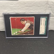 1910 T218 Mecca Willie Hoppe Billiards Tobacco Card SGC 1 picture