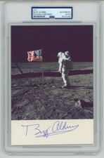 Buzz Aldrin ~ Signed Autographed Moonwalker Apollo 11 ~ PSA DNA Encased picture