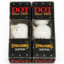 Vintage Spalding DOT Golf Balls NOS 5 Unused #1 #2 Original Boxes USA 1980s picture