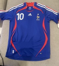 Authentic Adidas France Zidane 2006 Home Jersey / Shirt - (Size M)  *BNWT* picture