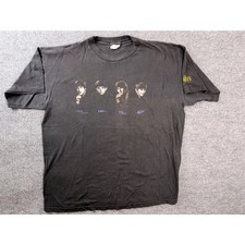 Vintage 90s The Beatles T Shirt XL Black Graphic Tee USA Made Cronies 1995 picture