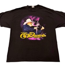 Vintage 2001 Charlie Daniels Band Tour T-Shirt Black Country Rock Graphic XL picture