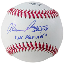 Alvin Davis Signed Rawlings Baseball Mr Mariner Inscription Exact Proof COA picture