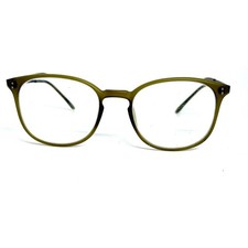 Ottoto Italian Style Eyeglasses Olive Green Round Frames 48-19-145 picture