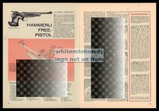 1964 HAMMERLI Free Pistol Exploded View Parts List Disassembly Assembly Article picture