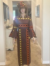 Women’s African Ankara Dress With Wrap picture