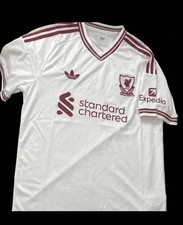 Adidas Liverpool FC 2026/27 Away Soccer Jersey White/Red - Men’s Size L (NWT)  picture