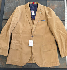 Daniel Cremieux Mens Blazer L Tan Lightweight Unlined Signature Sport Coat NWT picture
