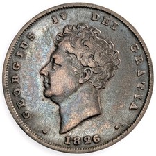 1826 Shilling 12d Great Britain George IV British Lion Silver Coin 8T picture