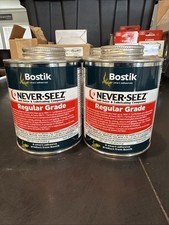 Lot Of 4 Bostik Never-Seez Regular Grade 8 oz Brush Top Can Anti-Seize Lubricant picture