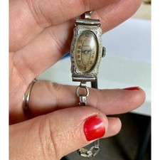 Bulova 1924 Women's Antique 14K Gold Filled Wind Up Watch picture