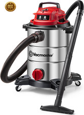 Vacmaster VOC812SF 1101 8-Gal 6 Peak HP Stainless Steel Wet/Dry Vac Red picture