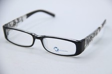 NEW MODERN FIFI BLACK FLORAL AUTHENTIC DESIGNER FRAMES EYEGLASSES 47-16 picture
