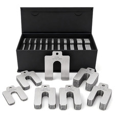 304 Stainless Steel Shim Kit, 100-Piece 2 X 2 Inch Slotted Shims | 10 Thicknesse picture