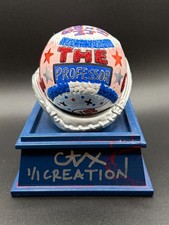 Greg Maddux Hand Painted 1/1 Pop Art Career Baseball CARTER X Auto Professor HOF picture