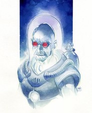 Original Ben Harvey Art Commission Mr freeze batman DC Comic Artist  picture