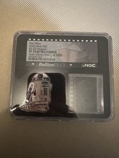 2025 Agoro Niue 1 oz Silver Proof Coin NGC R2-D2 PF70 UC 35 MM Screencut picture