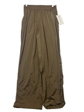 Athleta Rise Pant Brown S High Rise Pantalon Wide Leg Track Pants 472261 NWT picture