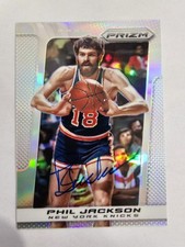 2013-14 Panini Prizm Silver Phil Jackson Signed Autographed JSA Authentic picture