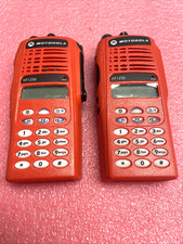 LOT OF 2X MOTOROLA HT1250 AAH25RDH9DP5AN UHF TWO WAY RADIOS**NO BATTERIES** picture