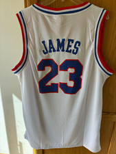 Mitchell & Ness Hardwood Classic LeBron James #23 76ers custom Jersey White XL picture