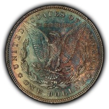 1878 7TF $1 Morgan Silver Dollar - PQ Rainbow Tape Toning -SKU-D7901 picture