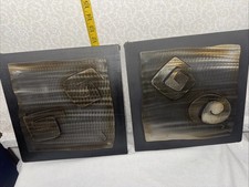 Modern Brutalist Artist Jason Mernick Metal Wall Art, Set Of 2 picture
