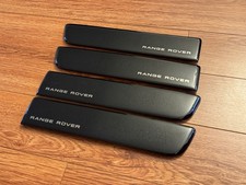 OEM 2010-2012 Land Range Rover HSE L322 Piano Black Door Wood Trim Set picture